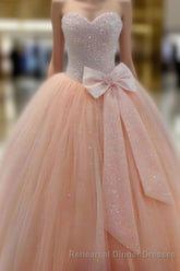 Real Made Sweetheart Princess Lace Up Tulle New Arrival Semi Formal Prom Dresses